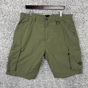 Boy Scouts Of America Shorts Mens Large Green Nylon Cargo Uniform 11" Inseam